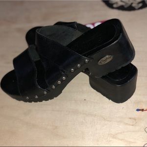 90s leather sandal💽